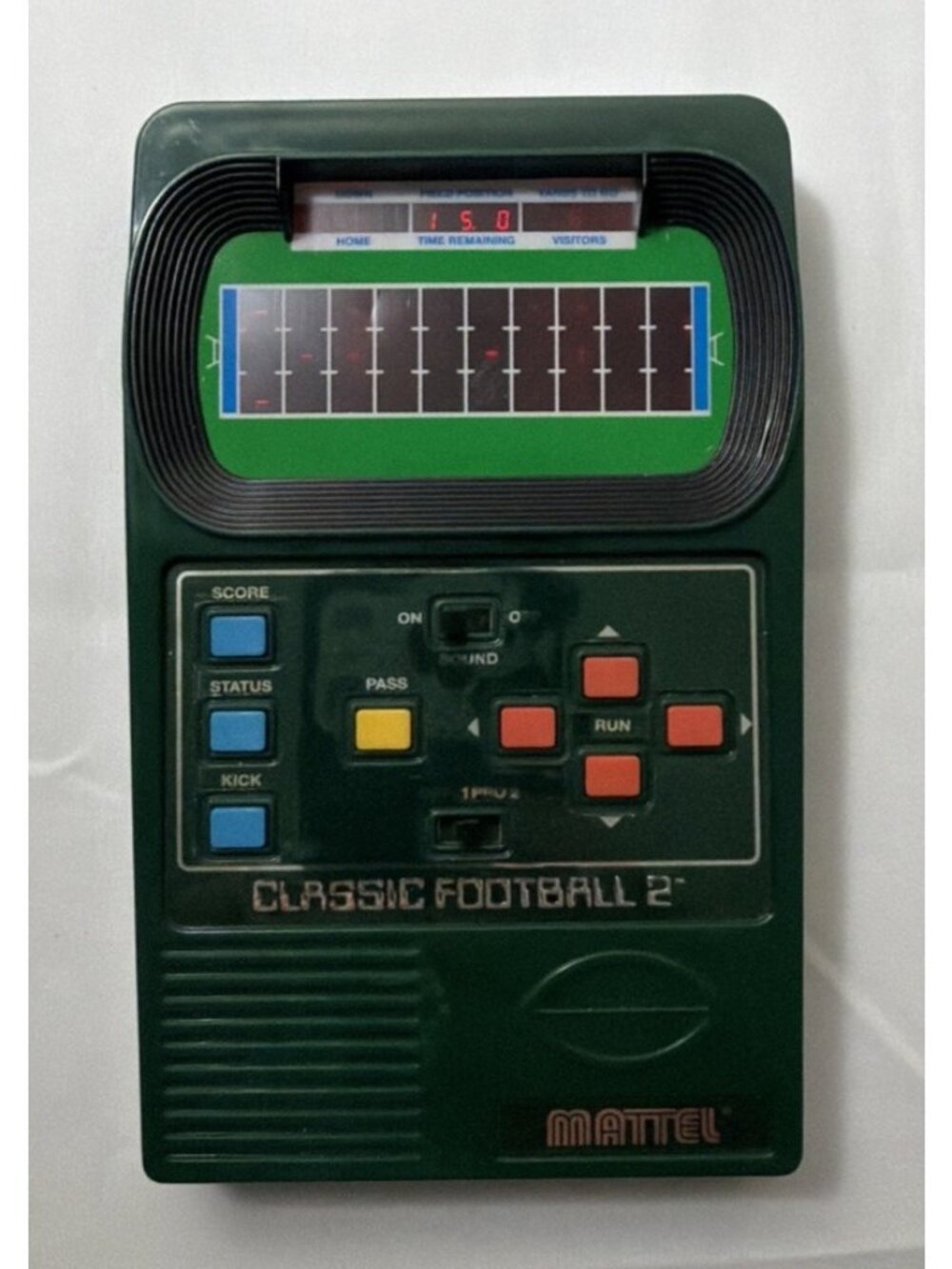 2002 Mattel Classic Football 2 Handheld Electronic Video Game